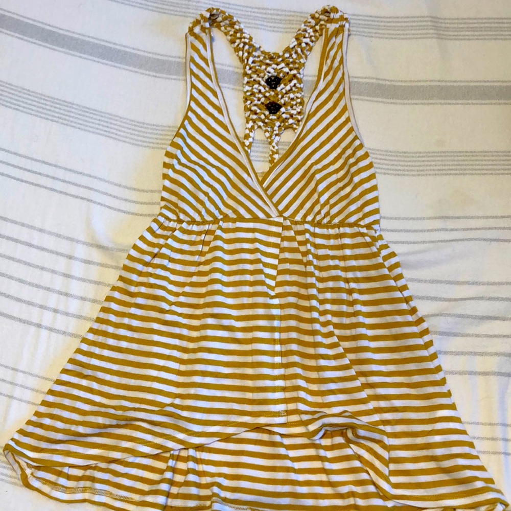 Open Front Flowy Tank Top